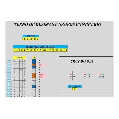 Terno de Grupo Combinado 